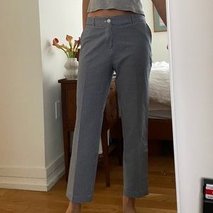 Size M blue and white little checkered pants